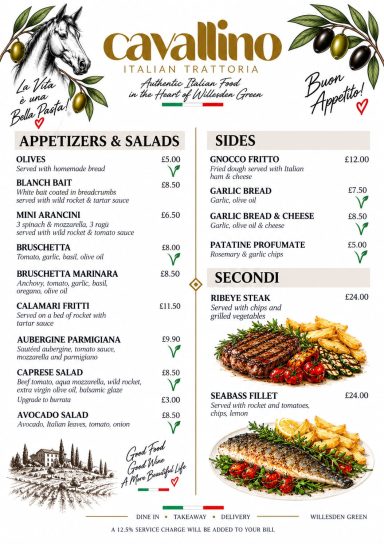 Starters, Mains Starters, Mains